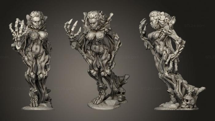 Figurines heroes, monsters and demons (Dryad 22, STKM_2300) 3D models for cnc